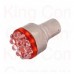 Лампа светодиодная 12LED-base T25 BA 15S (красный) 