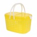 Корзина-переноска большая желтый прозрачный