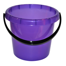 Ведро "Омега" 7 л фиолетовый прозрачный