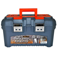 Ящик для инструментов GRAND SOLID 16.5" серо-свинцовый/оранжевый