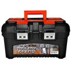 Ящик для инструментов GRAND SOLID 16.5" черный/оранжевый