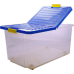 Ящик для хранения Unibox 57 л на роликах синий лего
