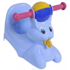 Горшок-игрушка "Зайчик"  голубой