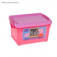 Детский ящик для хранения мелочей "Свинка Пеппа"5,1 л розовый